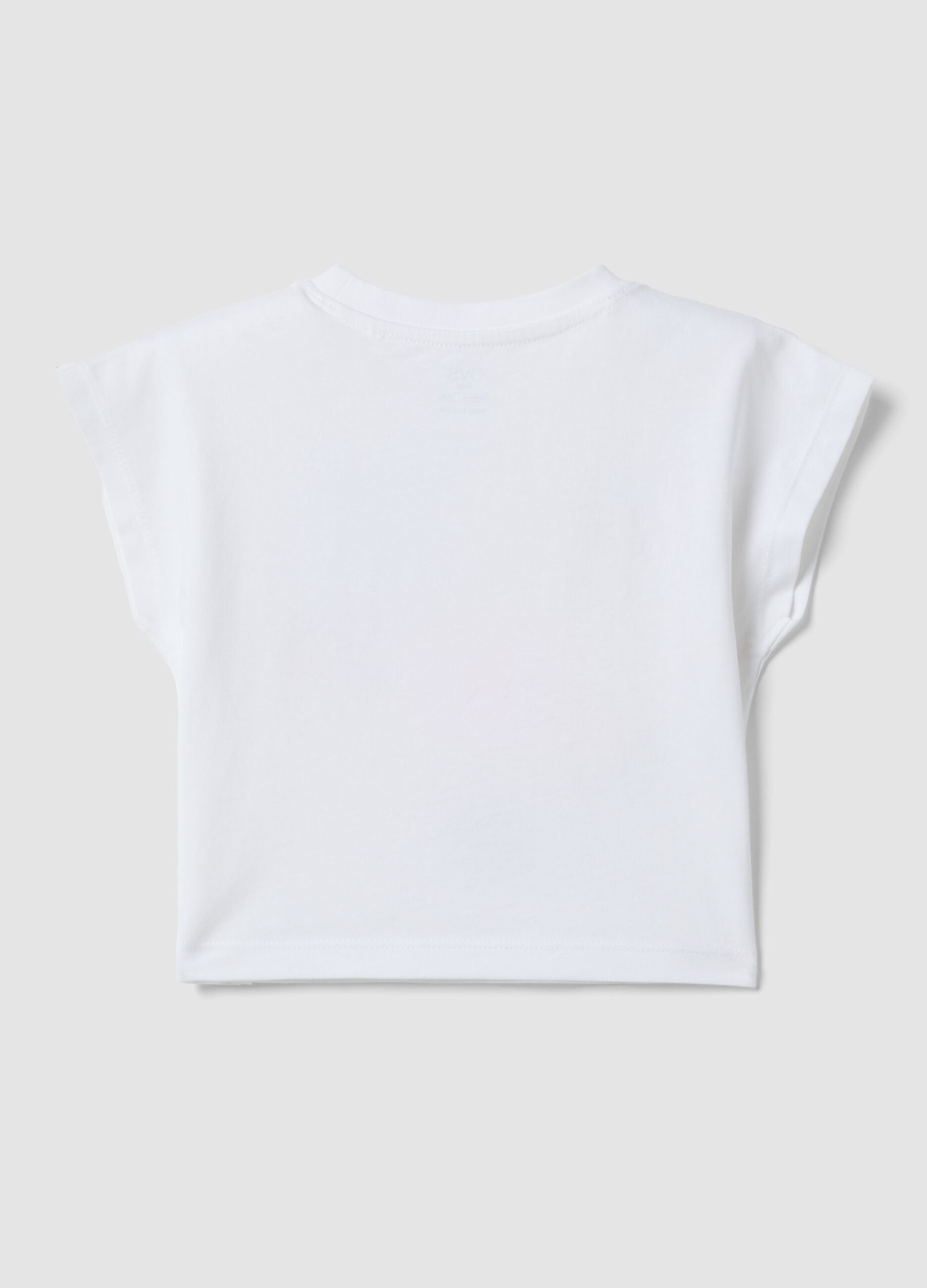 White short-sleeved pure cotton T-shirt