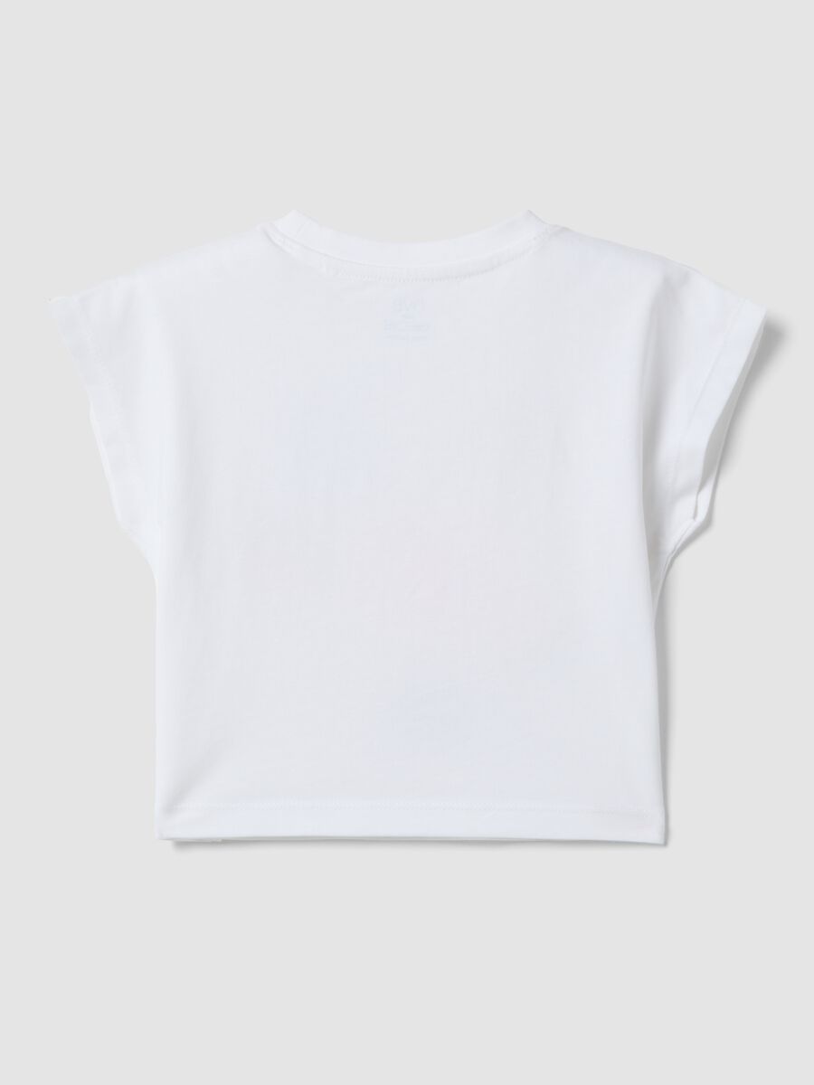 White short-sleeved pure cotton T-shirt_1