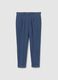 Blue Striped Slim Fit Trousers_4