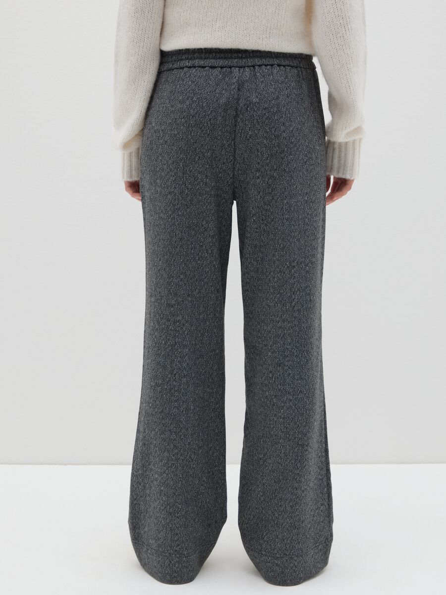 Mélange Grey Regular Fit Trousers_2