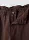 Brown baggy-fit pure cotton denim jeans with paperbag waist_5