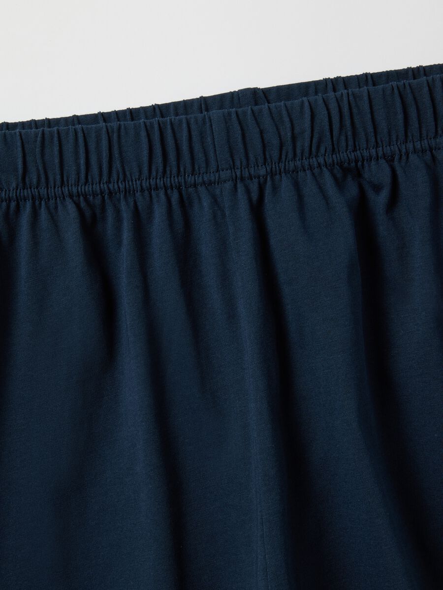 Blue pure cotton short pyjamas regular fit_5