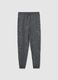 Grey cotton blend pyjama trousers_4