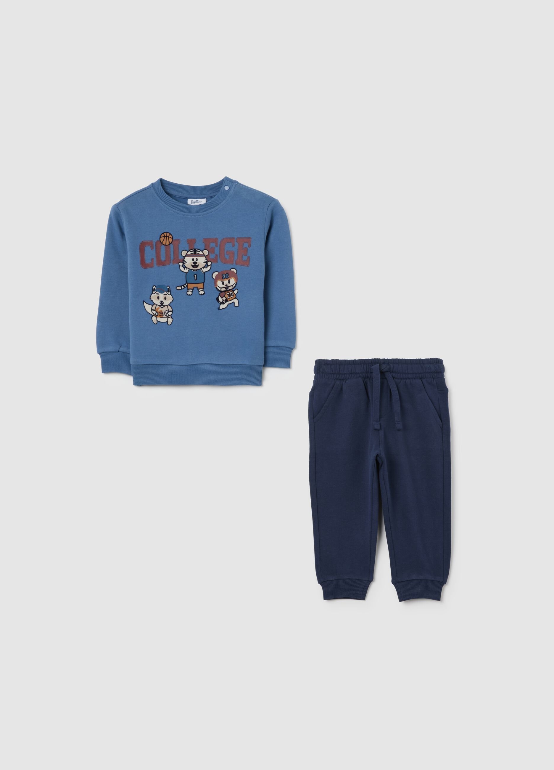 Blue sweatshirt and joggers set
