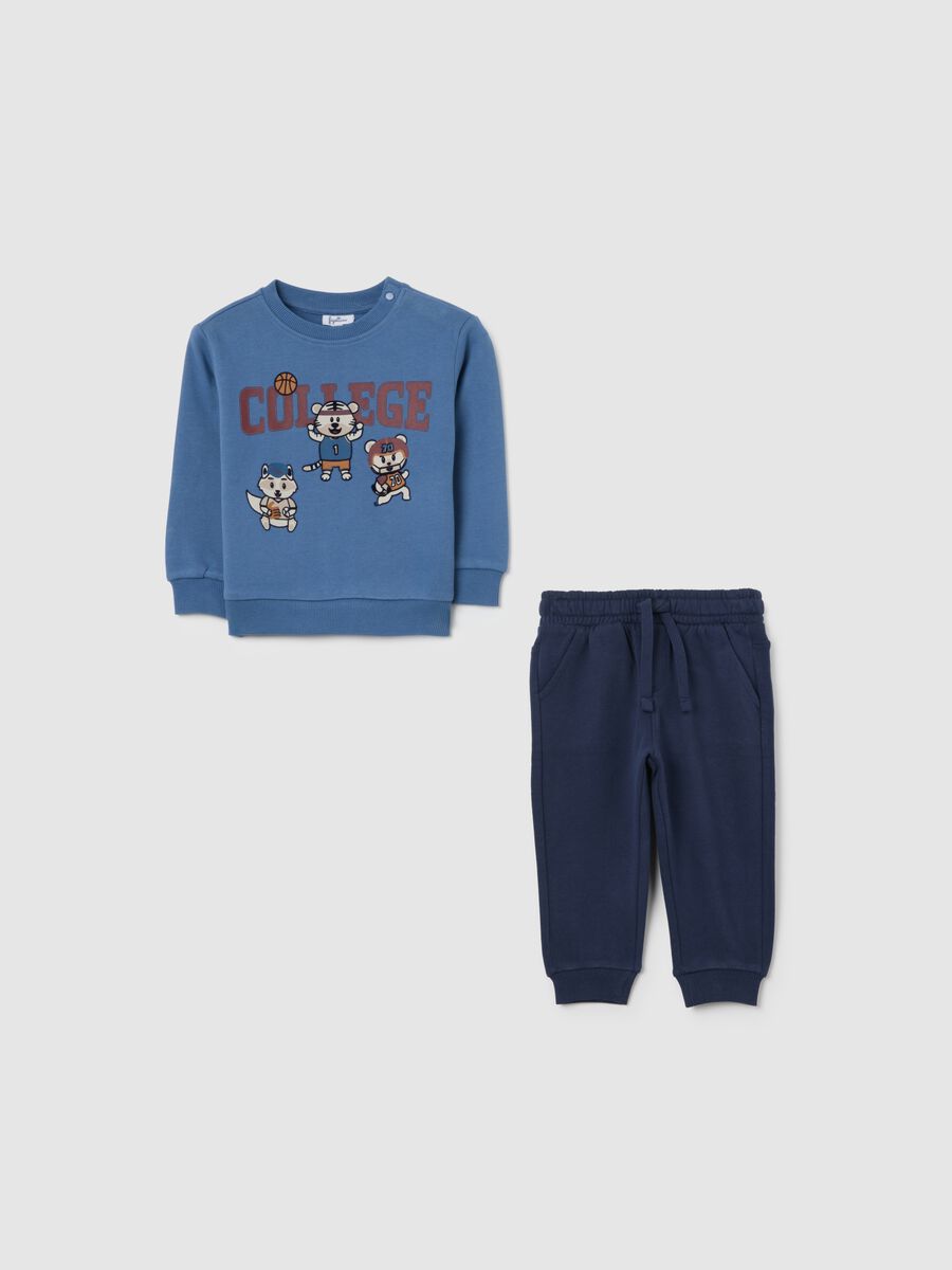 Blue sweatshirt and joggers set_0