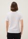 White pure cotton V-neck regular fit T-shirt_2