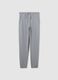 Boy's grey pure cotton jogger pants regular fit_3