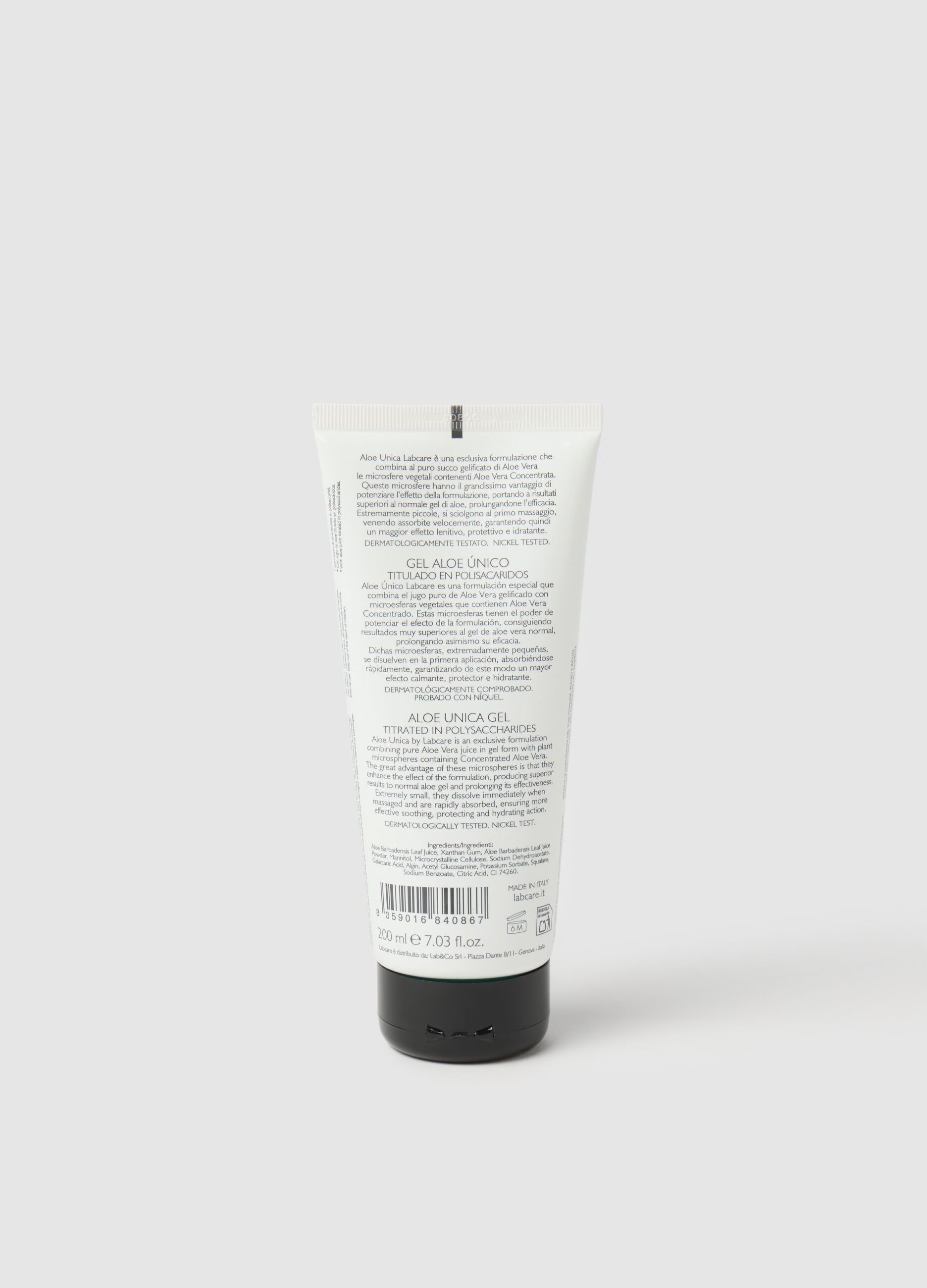 Gel aloe unica concentratissima 99,9% potenziata con microsfere di aloe vera concentrata