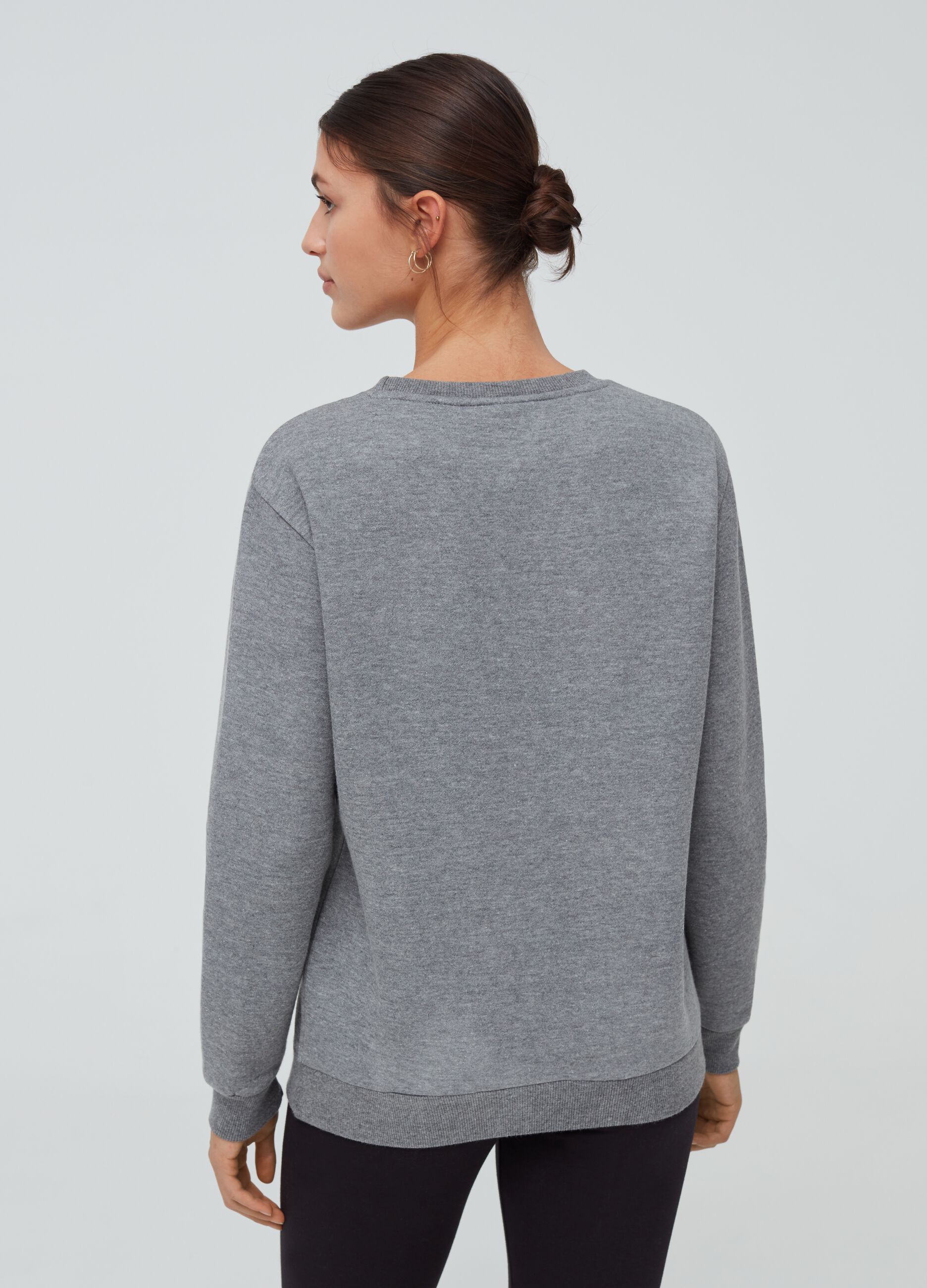 Everlast mélange sweatshirt with drop shoulder