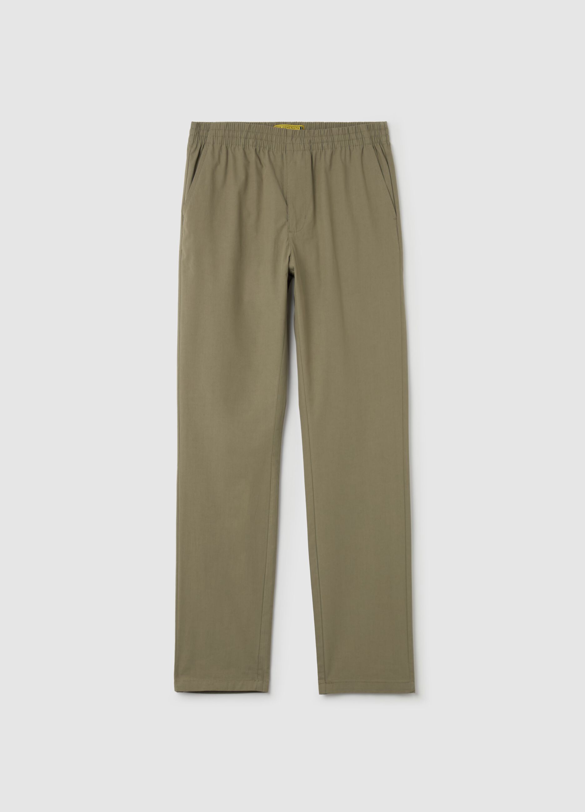 Chino joggers in cotton