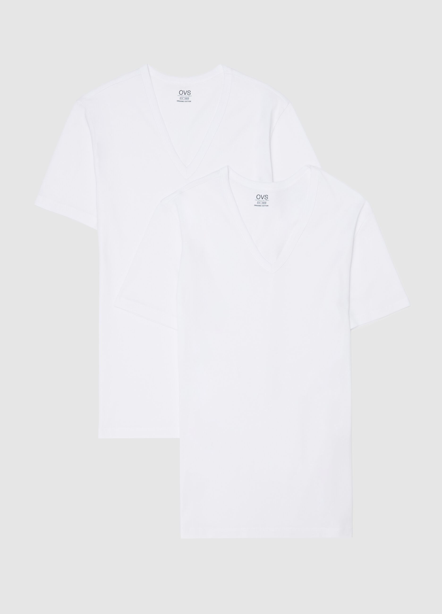Bipack t-shirt intime con scollo a V