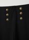 Black stretch leggings with decorative buttons_5