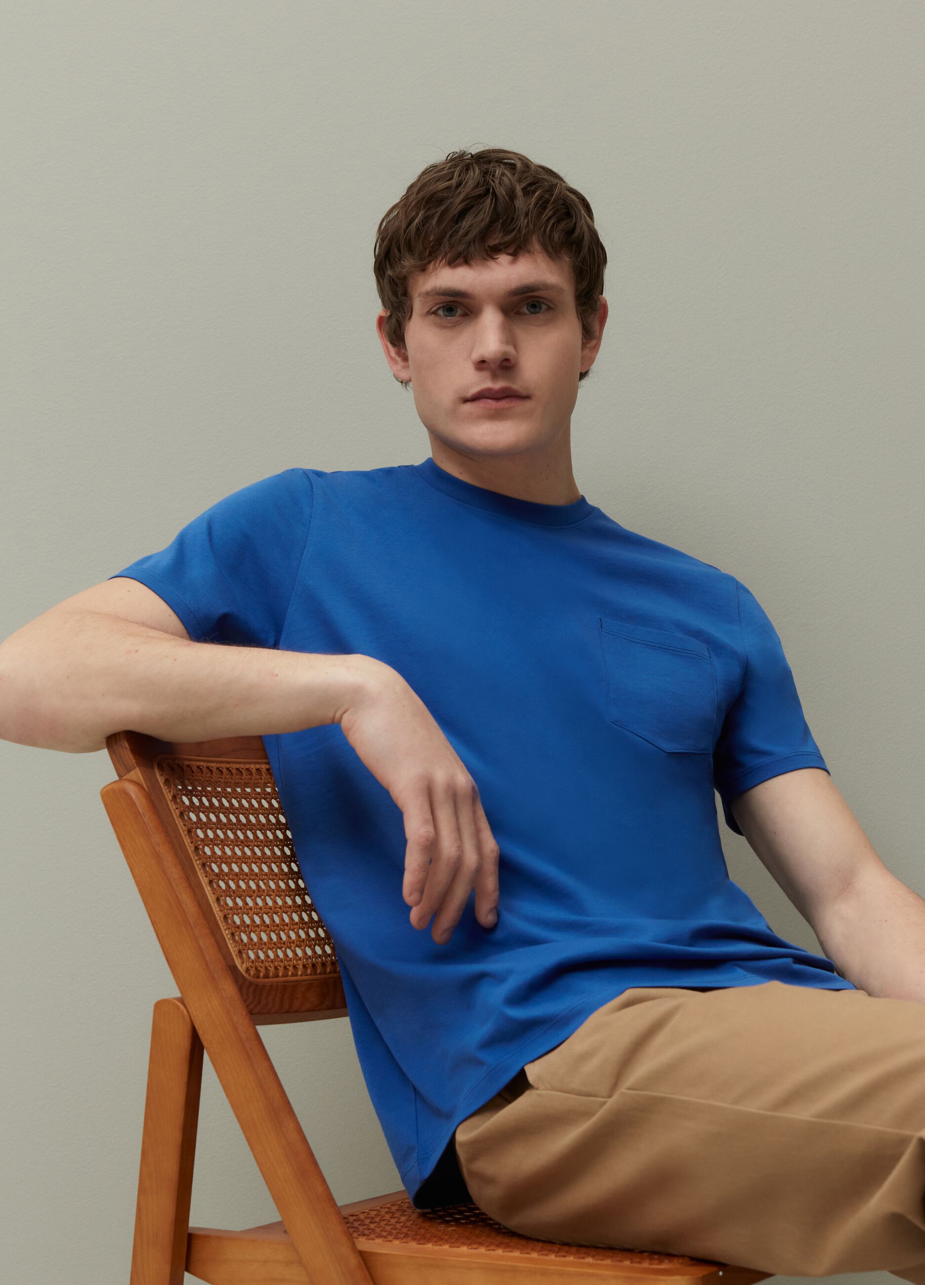 Ovs T-shirt in cotone Supima con tasca