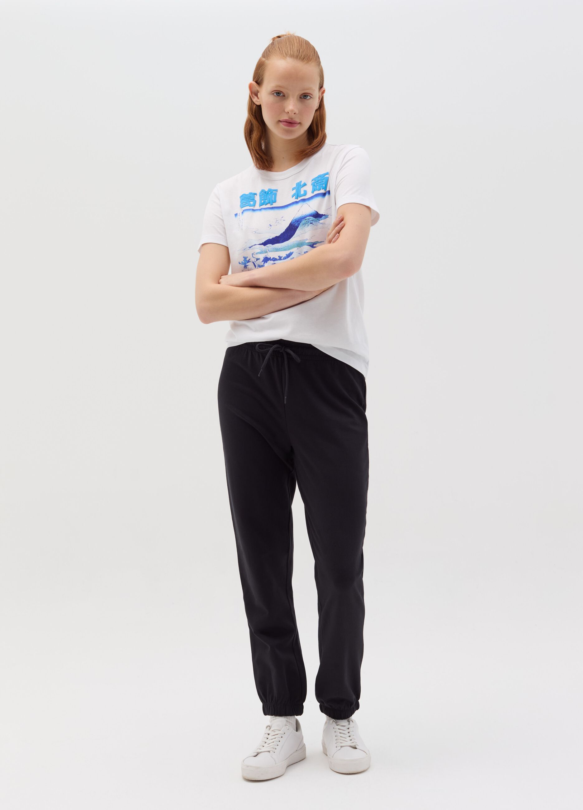 Pantaloni tuta larghi donna clearance