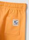 Orange pure cotton kids shorts regular fit_3