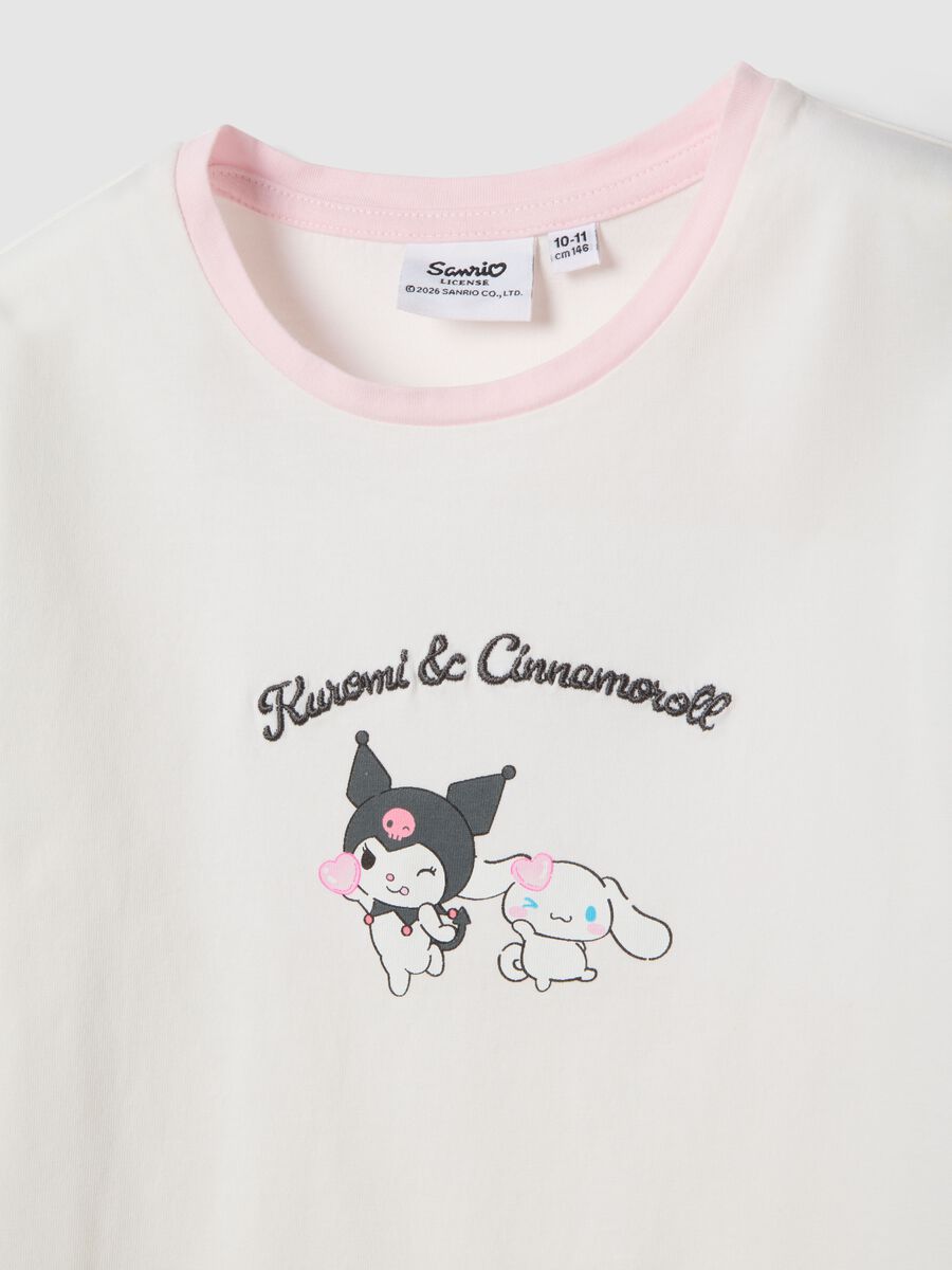 Multicolour short cotton pyjama for girls with Kuromi_2