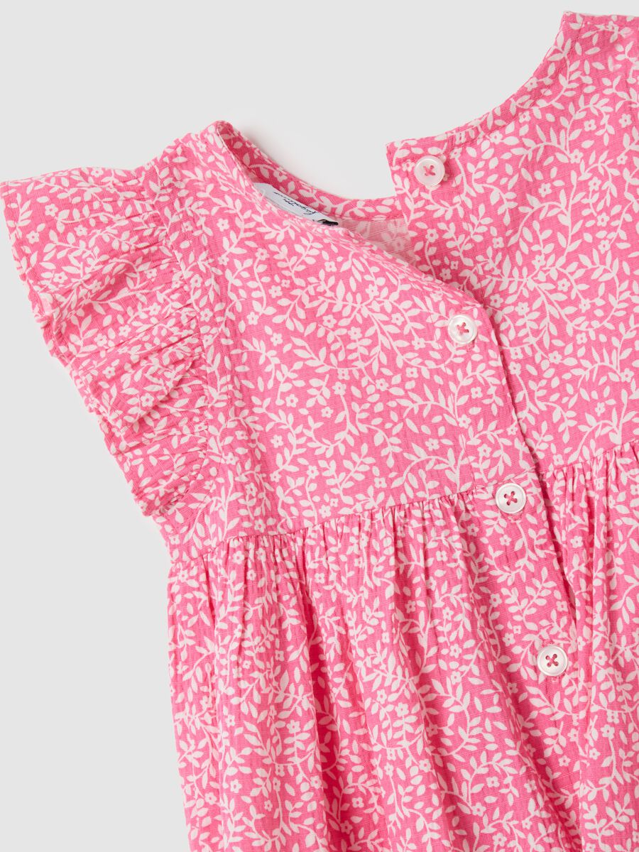 Abito da bambina in misto cotone rosa regular fit_3