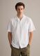 White pure organic cotton shirt with bowling collar, regular fit_2
