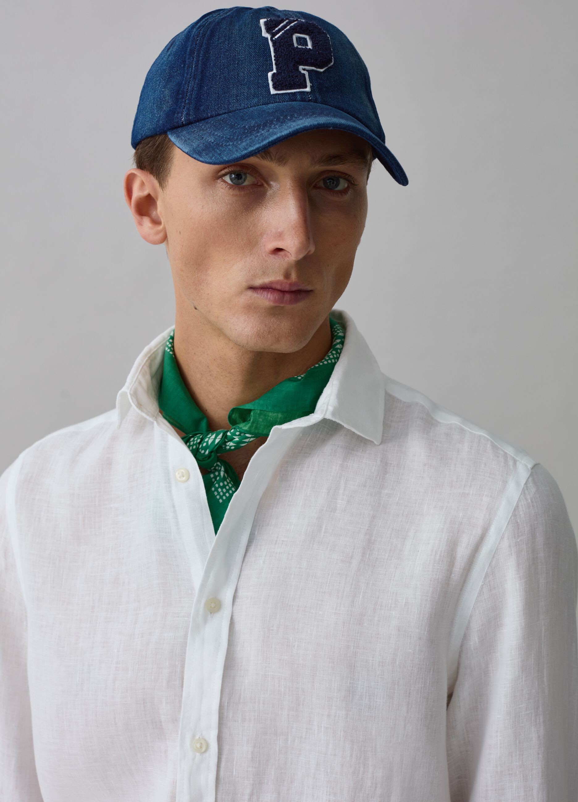 Camicia in lino tinta unita