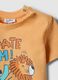Orange pure cotton child's T-shirt with skater print, regular fit_2