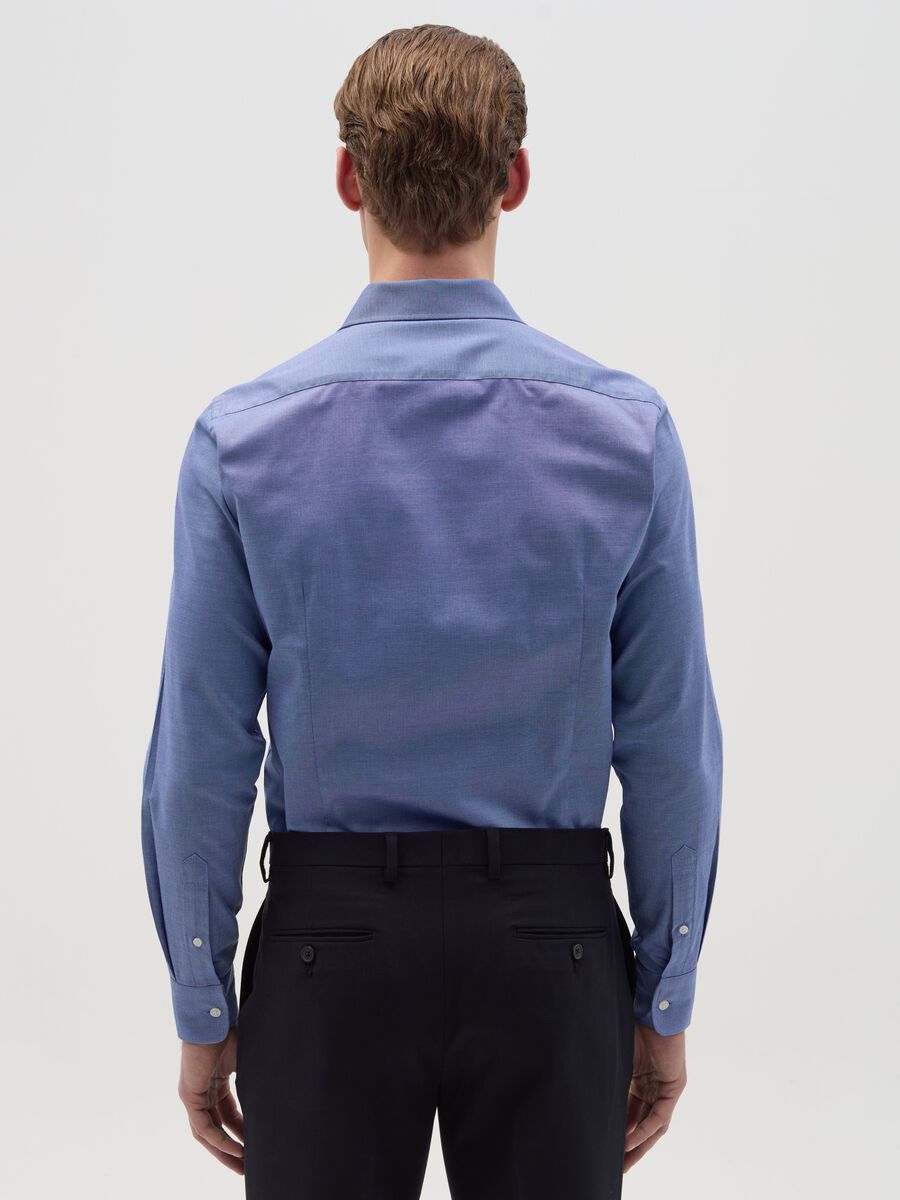 Slim-fit easy-iron shirt in Oxford cotton_1