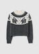 Grey and white jumper with rabbit pattern_4