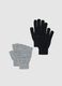 Two-pack multicolour gloves full and half finger_0