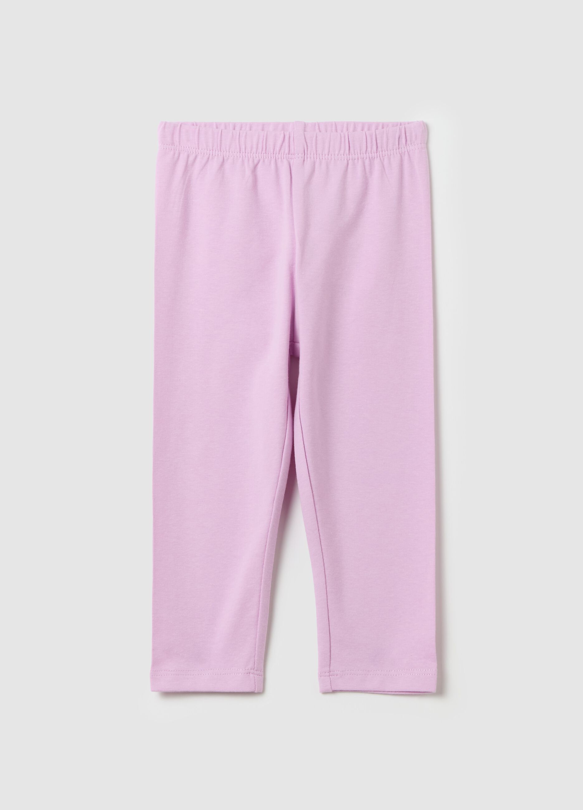 Stretch cotton leggings