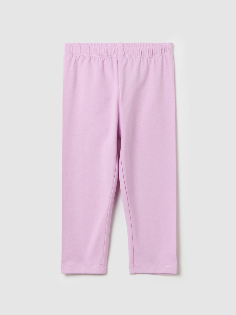 Stretch cotton leggings_0