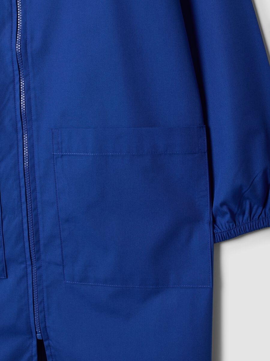 Blue school apron with zip and Pok&eacute;mon embroidery for boys_3