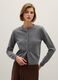 Grey pure wool cardigan regular fit_2