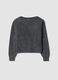 Grey stretch wool jumper with oversized boat neck_0
