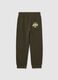 Pure cotton green joggers for children_1