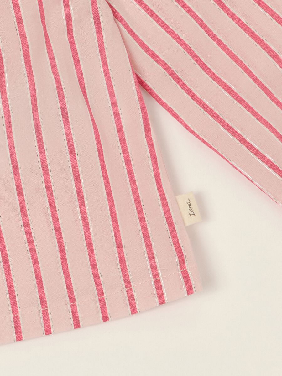 Multicolour striped cotton-blend baby girl T-shirt_1