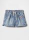 Denim Shorts with Minnie Butterfly Print_0