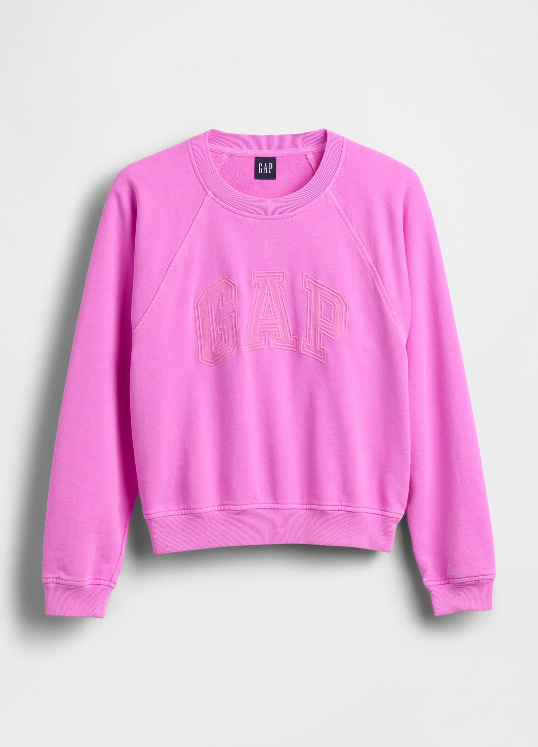 Cotton-blend crew-neck sweatshirt