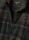 Green checked fleece sweatshirt with regular-fit collar_1