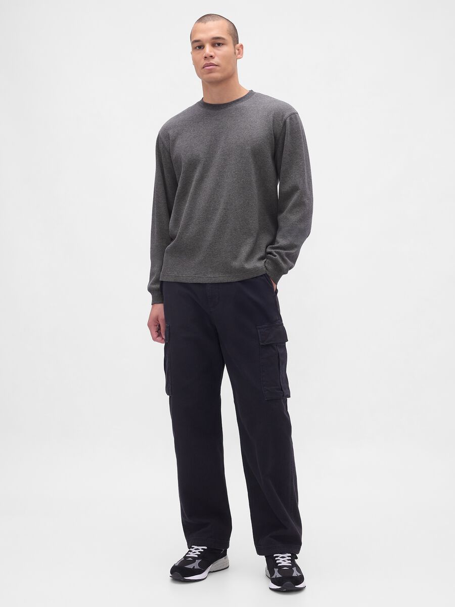 Grey Stretch Long Sleeve Top_2