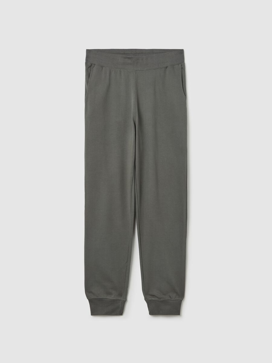 Cotton joggers with drawstring_4
