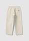 Kids' Beige Regular Fit Pure Cotton Trousers_1