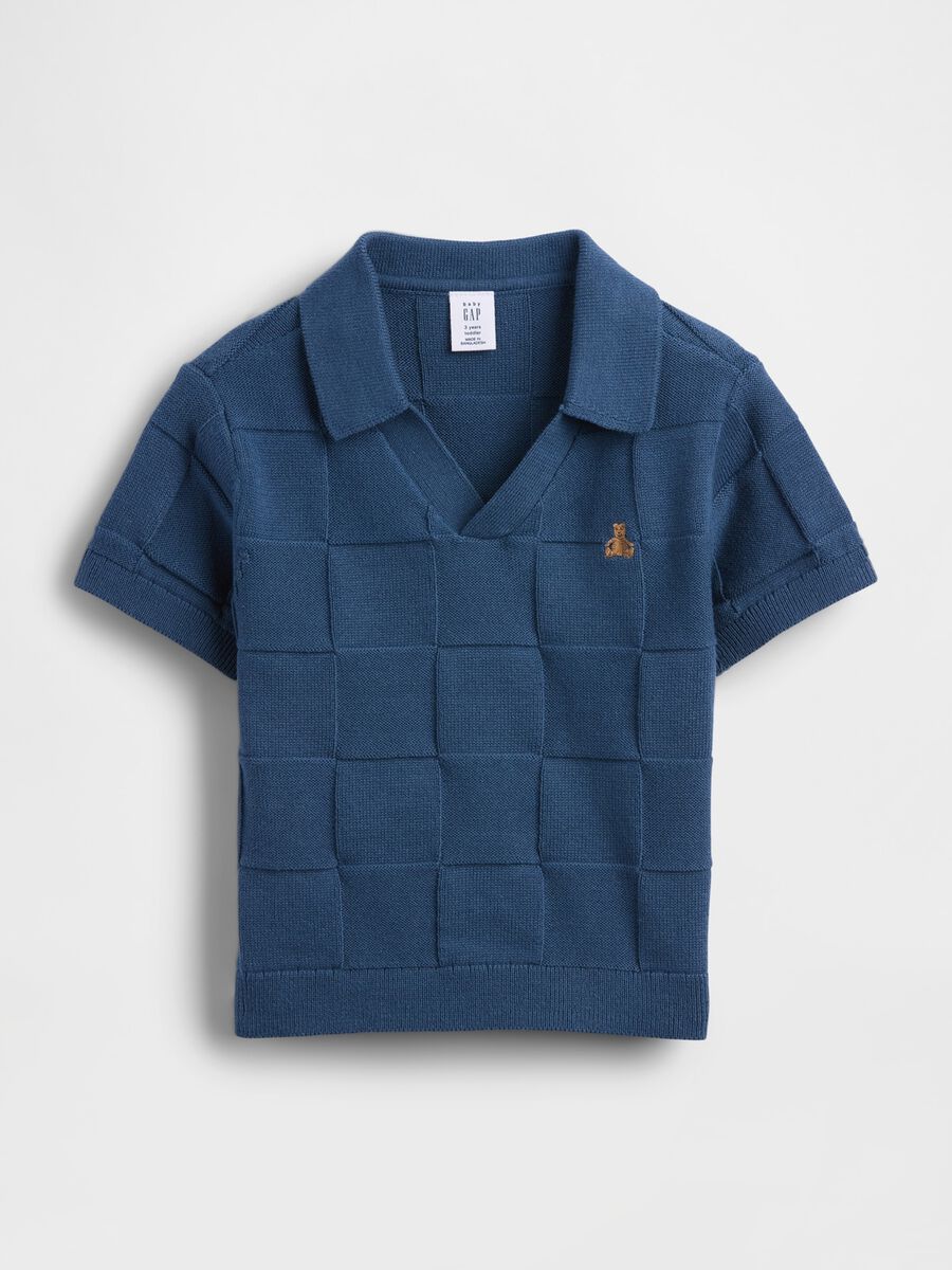 Pure Cotton Short-Sleeve Polo Shirt_0