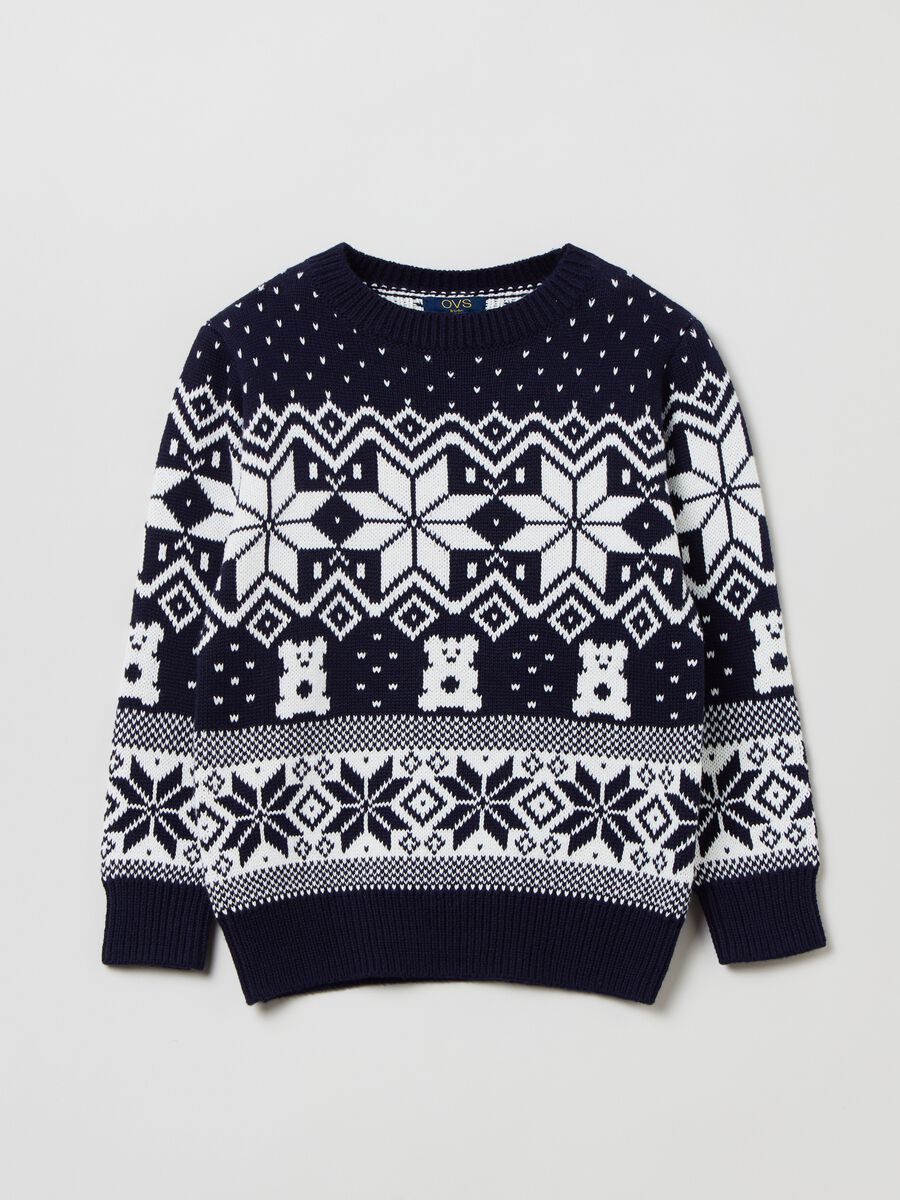 Pullover con lavorazione Fair Isle_0
