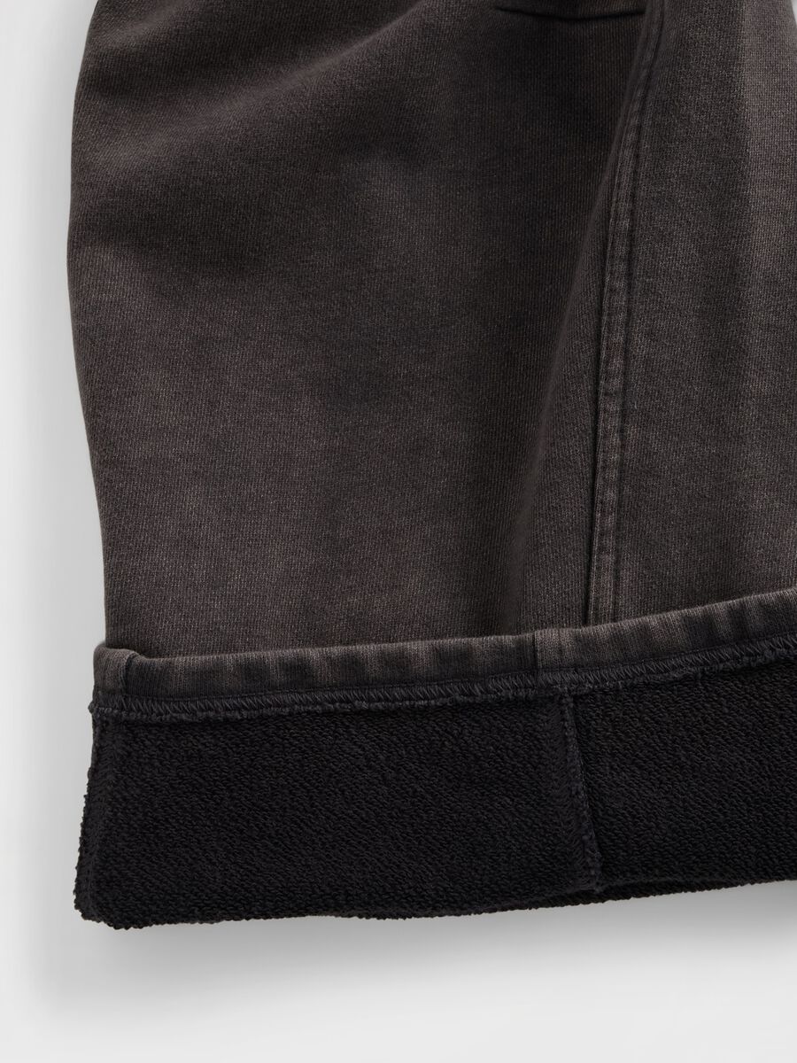 Pantaloni in misto cotone a gamba larga_5