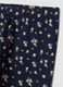 Blue floral stretch organic cotton leggings_2