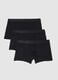Three-pack of regular fit black stretch cotton boxers_0