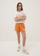 Everlast logo regular fit orange cotton blend shorts_0