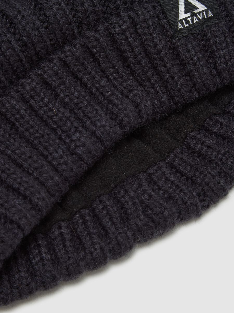 Rib Knit Hat with Pom-Pom ALTAVIA WITH DEBORAH COMPAGNONI_2