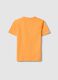 Kids' oversized orange pure cotton T-shirt with print_1