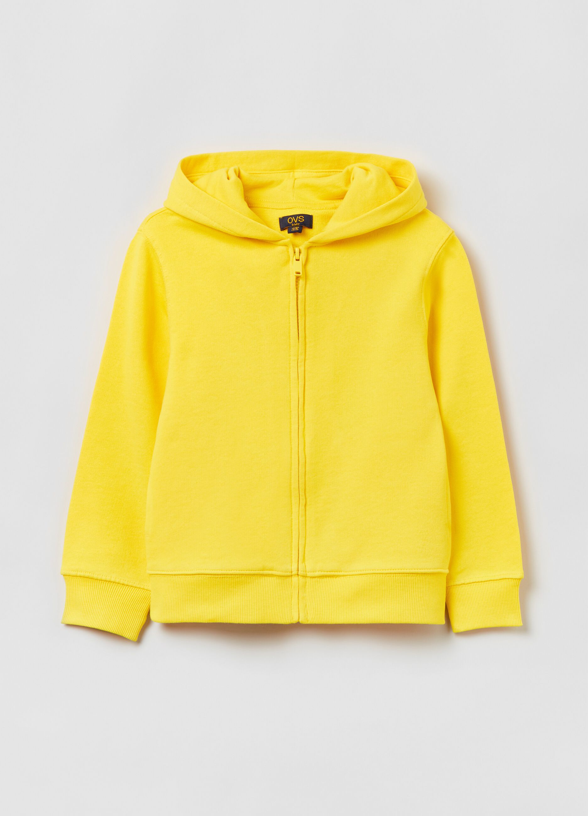 Full-zip in French Terry con cappuccio _0