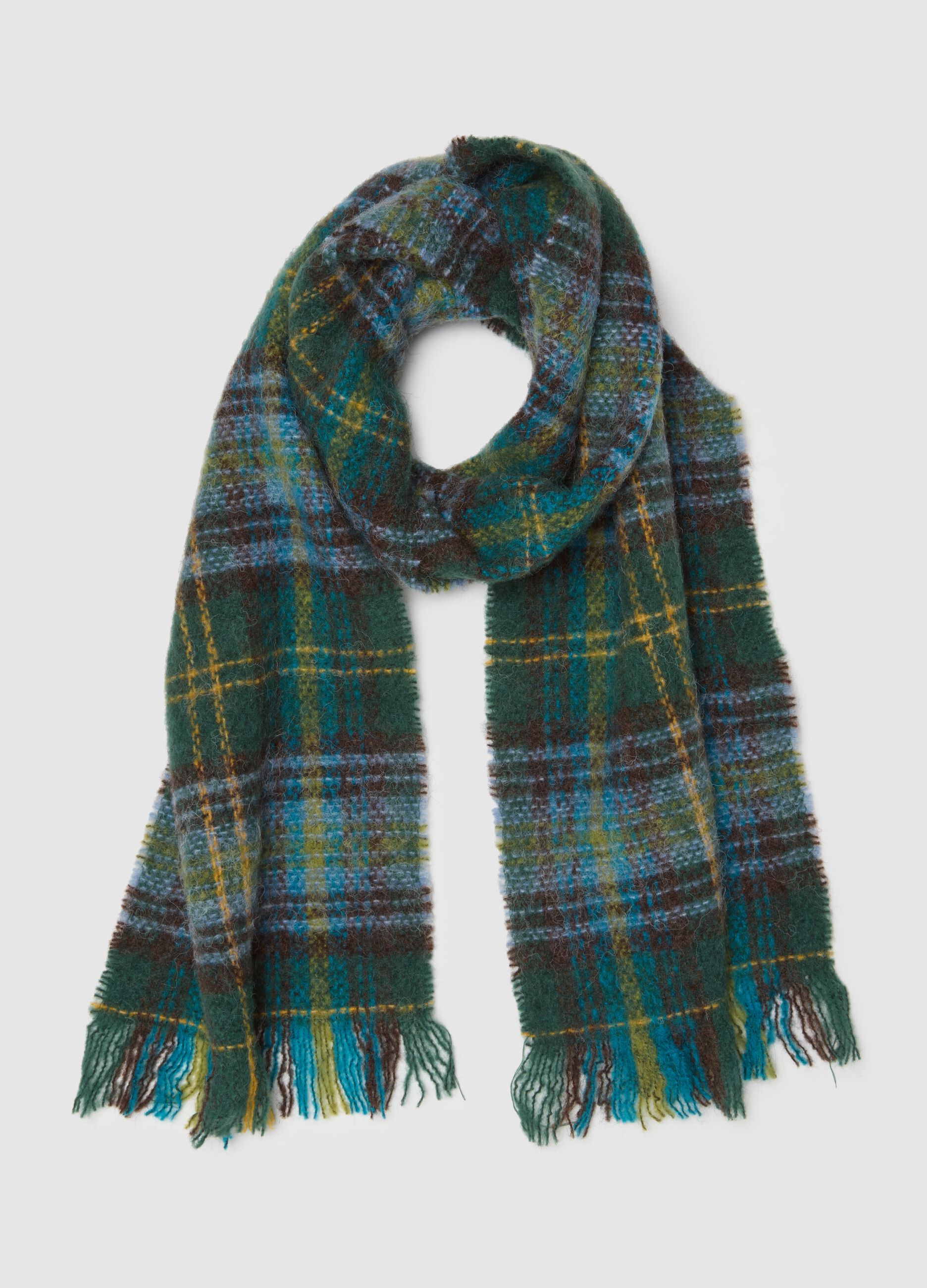 Multicolour Plaid Scarf